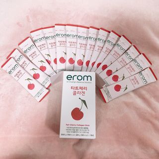 이롬 erom 타트체리 콜라겐 — 3.5점을 준 리뷰어가 2021년 3월 올린 사용 사진