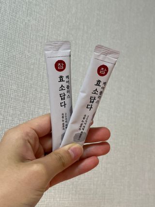 FREE [경남제약헬스케어] 런칭기념 케어플러스 참효소답다 3g x 30포/곡물효소&콤부차 — 3점을 준 리뷰어가 2023년 10월 올린 사용 사진