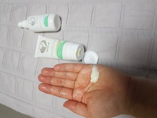 mom e 맘이 내추럴 베이비 케어 크림+바디오일 — 5점을 준 리뷰어가 2021년 2월 올린 사용 사진