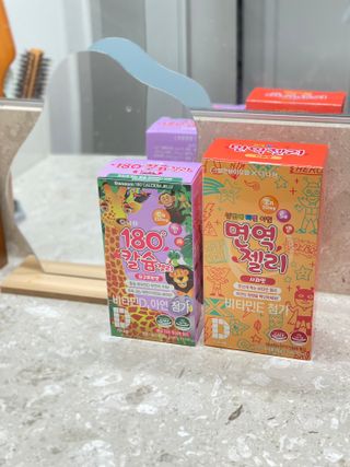 다나음 180도 칼슘젤리+아연면역젤리 — 2.5점을 준 리뷰어가 2021년 12월 올린 사용 사진