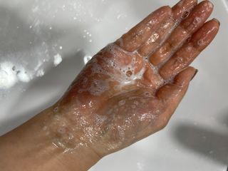 카프리나 프레쉬 산양밀크 어메이징 바디워시 500ml(오리지널향) — 4.5점을 준 리뷰어가 2023년 4월 올린 사용 사진