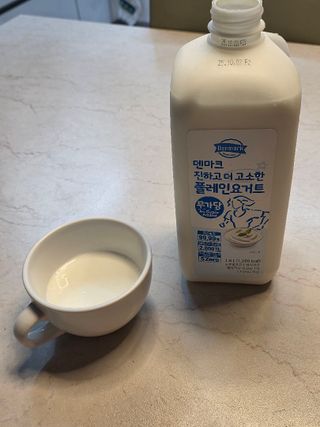 *구매평_[덴마크] 진하고 더 고소한 무가당 플레인 요거트 1.8L — 5점을 준 리뷰어가 2025년 9월 올린 사용 사진