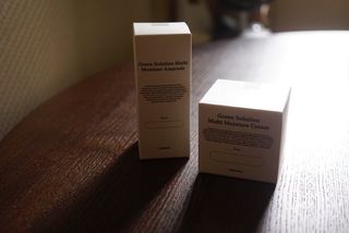[녹산] 그린 솔루션 멀티 수분 앰플 + 그린 솔루션 멀티 수분크림 — 5점을 준 리뷰어가 2022년 10월 올린 사용 사진