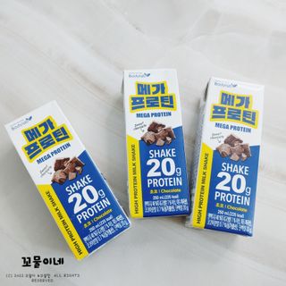 바디랩 프로틴음료 단백질쉐이크 메가프로틴 — 5점을 준 리뷰어가 2022년 4월 올린 사용 사진