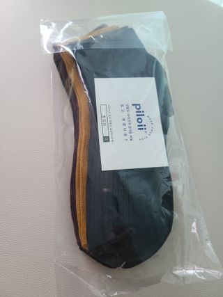 [사이즈가 있는 양말 필로이] 남/여 골지 발목 양말 4족 세트 남【S, M, L, XL】여【S, M, L】_컬러 랜덤 — 5점을 준 리뷰어가 2022년 6월 올린 사용 사진