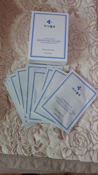 닥터마시멜로 닥터마스멜로 마블러스 아쿠아 클리닉 마스크 — 5점을 준 리뷰어가 2021년 2월 올린 사용 사진