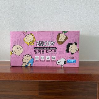 JHWORLD 스누피 마스크 정품 스누피 닥터클린 국내 아동용 성인용 3중 MB필터 일회용 덴탈마스크 50매 — 5점을 준 리뷰어가 2021년 9월 올린 사용 사진