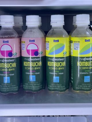 더그레잇티 콤부차 [매일유업] 더그레잇티 44kcal 콤부차 300ml *12개입 (오리지널 6개+베리리치 6개) — 5점을 준 리뷰어가 2023년 7월 올린 사용 사진