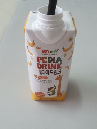 메디웰 페디아드링크 미니 바나나맛 — 4점을 준 리뷰어가 2021년 7월 올린 사용 사진