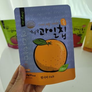 아비삭과일칩 5종 /딸기,사과,배,귤,무화과 5종 — 3점을 준 리뷰어가 2021년 4월 올린 사용 사진