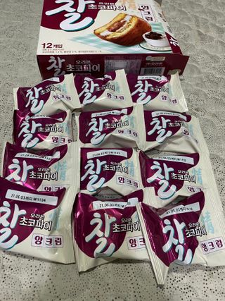 찰초코파이 앙크림 찰 초코파이 정 앙크림 — 5점을 준 리뷰어가 2020년 12월 올린 사용 사진
