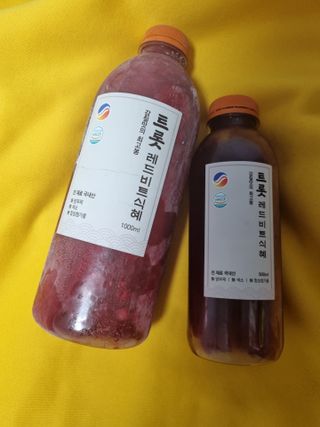 트롯전통식혜 트롯레드비트식혜 1리터 +500리터 — 5점을 준 리뷰어가 2021년 5월 올린 사용 사진