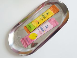 비타앤C 레몬맛, 망고맛 — 5점을 준 리뷰어가 2021년 4월 올린 사용 사진