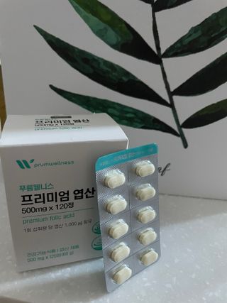[푸름웰니스] 프리미엄 엽산 (500mgX120정) — 5점을 준 리뷰어가 2022년 5월 올린 사용 사진