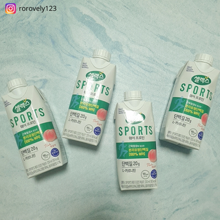 셀렉스스포츠 셀렉스 스포츠 웨이 프로틴 복숭아_ 330ml x 12팩 — 5점을 준 리뷰어가 2021년 11월 올린 사용 사진