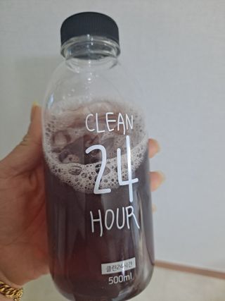 클린24시간 1BOX(5포) + 전용보틀(500ml) — 2점을 준 리뷰어가 2022년 12월 올린 사용 사진