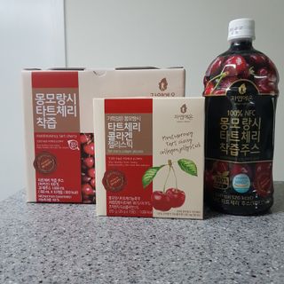 자연에온 몽모랑시 타트체리 3종 세트 구성 - 저분자콜라겐젤리, NFC 착즙주스 — 5점을 준 리뷰어가 2021년 7월 올린 사용 사진