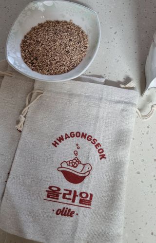 올라잍 천연화공석 — 3점을 준 리뷰어가 2022년 9월 올린 사용 사진