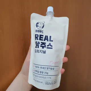 서비푸드 리얼 닭주스 오리지널 200g 1세트 10개입 — 5점을 준 리뷰어가 2022년 3월 올린 사용 사진