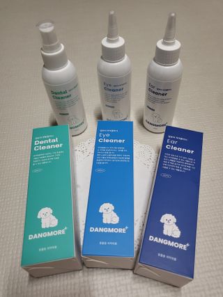 [댕모어 클리너 3종] 아이클리너 / 이어클리너 / 덴탈클리너 3종 세트 (120ml) — 5점을 준 리뷰어가 2023년 8월 올린 사용 사진