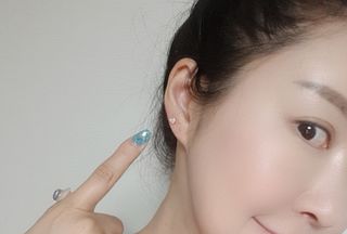 [골드앤디어] 14K 하트 미니 큐빅 피어싱_3color — 5점을 준 리뷰어가 2021년 7월 올린 사용 사진