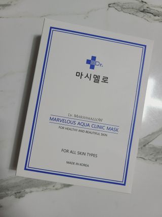 닥터마시멜로 닥터마스멜로 마블러스 아쿠아 클리닉 마스크 — 1점을 준 리뷰어가 2021년 3월 올린 사용 사진