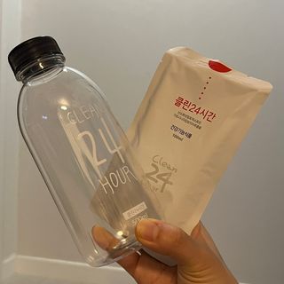 클린24시간 1BOX(5포) + 전용보틀(500ml) — 5점을 준 리뷰어가 2023년 2월 올린 사용 사진