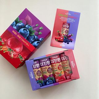 [롯데칠성] 야채듬뿍 더'진한 [롯데칠성] 야채는 이제 COLORFULL! 야채듬뿍  더 진한 레드 4개 +퍼플 4개 (총 8개) — 5점을 준 리뷰어가 2023년 6월 올린 사용 사진