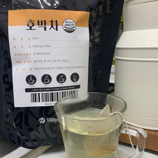 산그리메 국내산 호박차 100티백 대용량 삼각티백차 — 5점을 준 리뷰어가 2021년 6월 올린 사용 사진