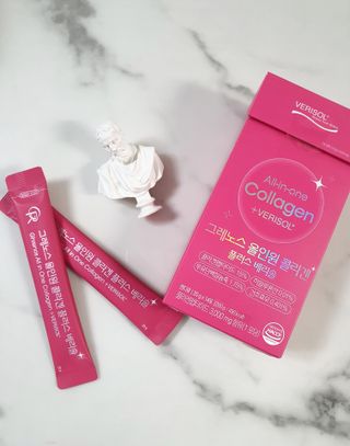 MF[그레노스] 올인원 콜라겐 플러스 베리솔 — 4점을 준 리뷰어가 2024년 2월 올린 사용 사진