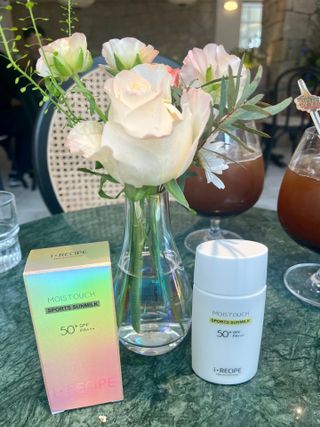 아이레시피 모이스트터치 스포츠 선밀크 50ml (SPF50+ PA+++) — 5점을 준 리뷰어가 2023년 4월 올린 사용 사진