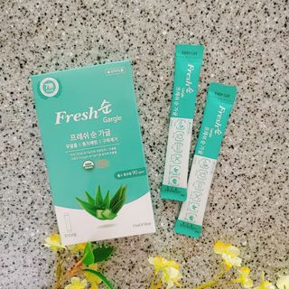 에프에이치아이코리아 Fresh순 프로폴리스 무알콜 일회용 가글 11ml 10개입 — 4점을 준 리뷰어가 2021년 4월 올린 사용 사진