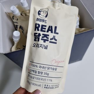 서비푸드 리얼 닭주스 오리지널 200g 1세트 10개입 — 5점을 준 리뷰어가 2022년 1월 올린 사용 사진
