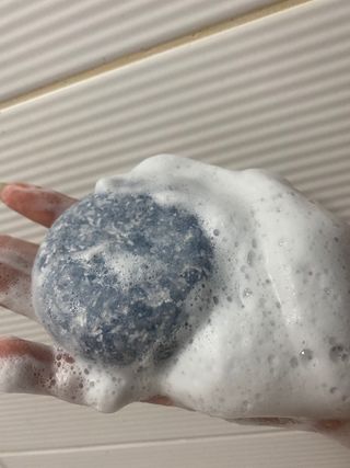 Arencia 아렌시아 솔티소다 샴푸바, 더 새틴 린스바 세트 — 5점을 준 리뷰어가 2021년 6월 올린 사용 사진
