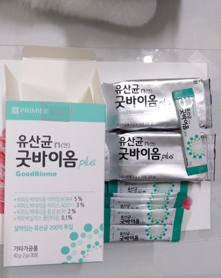 프리마인 유산균 국가지정연구소 선정, 살아있는 생유산균 200억 마리의 힘. 유산균n굿바이옴플러스 — 5점을 준 리뷰어가 2021년 9월 올린 사용 사진