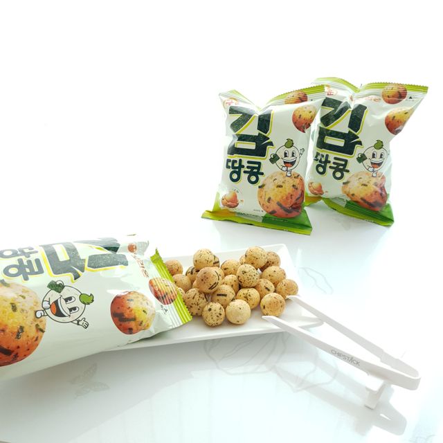 오리온 오징어땅콩의 짭짤고소 신제품, 구운김땅콩 리뷰 사진