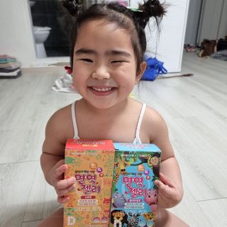 다나음 셀렌에 빠진 아연면역젤리 열대과일맛+사과맛 — 5점을 준 리뷰어가 2021년 2월 올린 사용 사진