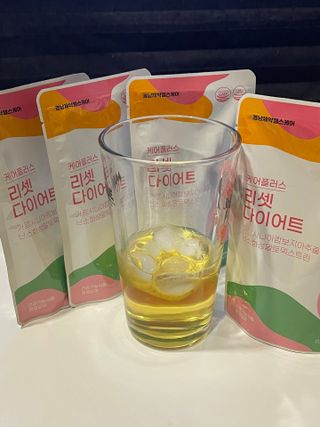 [경남제약헬스케어] 케어플러스 리셋 다이어트 청포도맛 100ml X 5포 (5일분) — 5점을 준 리뷰어가 2023년 5월 올린 사용 사진