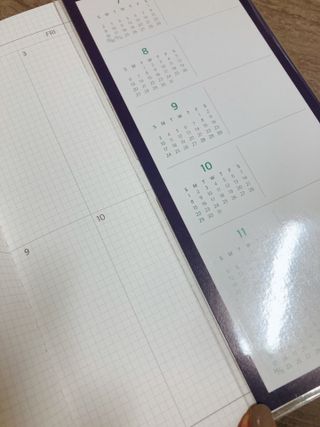 리훈 2023년 아이라이크 모눈 다이어리 미니달력 세트 — 4점을 준 리뷰어가 2022년 11월 올린 사용 사진