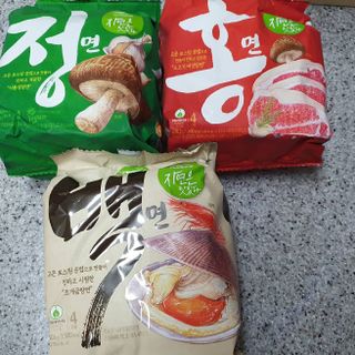 [풀무원] 자연은맛있다 정면, 백면, 홍면  세트 — 5점을 준 리뷰어가 2021년 4월 올린 사용 사진