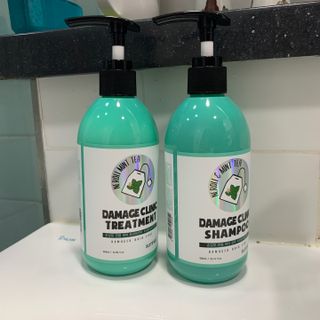 썸헤어 / SUMHAIR 썸헤어 데미지 클리닉 샴푸+트리트먼트 네롤리&민트티 — 4.5점을 준 리뷰어가 2021년 6월 올린 사용 사진