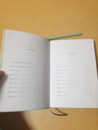 리훈 2022년 이야기 다이어리 그란데 1년형 — 5점을 준 리뷰어가 2021년 11월 올린 사용 사진
