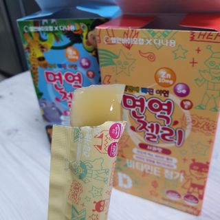 다나음 셀렌에 빠진 아연면역젤리 열대과일맛+사과맛 — 5점을 준 리뷰어가 2023년 1월 올린 사용 사진