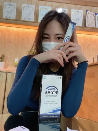 자연에온 아르긴포스 L-아르기닌 5555mg 스틱 15개입 1박스 — 5점을 준 리뷰어가 2021년 5월 올린 사용 사진