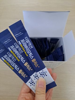 메이준뉴트리 더블액션 프리바이오틱스 플러스+ — 5점을 준 리뷰어가 2021년 4월 올린 사용 사진