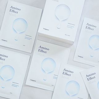아미퓨어 촉촉하고 밝은 피부를 만들어주는 1일1팩, 아미노이펙트 마스크 10매 — 3점을 준 리뷰어가 2021년 6월 올린 사용 사진