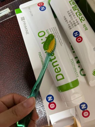 프리마인 유해균 뿐만 아니라 유익균까지 씻어내는 치약은 그만, 건강한 구강환경을 만드는 덴탈엔오 — 5점을 준 리뷰어가 2022년 12월 올린 사용 사진
