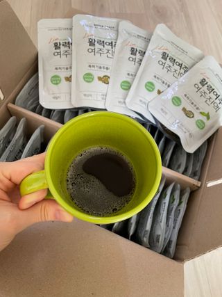 참유원 특허제조 활력 여주진액 여주즙 50포 — 5점을 준 리뷰어가 2022년 3월 올린 사용 사진
