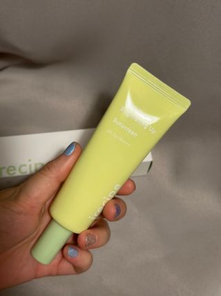 아이레시피 마일드시카 브라이트닝 업 선스크린 SPF50+ PA++++ — 5점을 준 리뷰어가 2023년 5월 올린 사용 사진