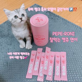 페페로니 잘 먹는 캣츄 - 알래스카 연어 24개입 — 5점을 준 리뷰어가 2021년 9월 올린 사용 사진